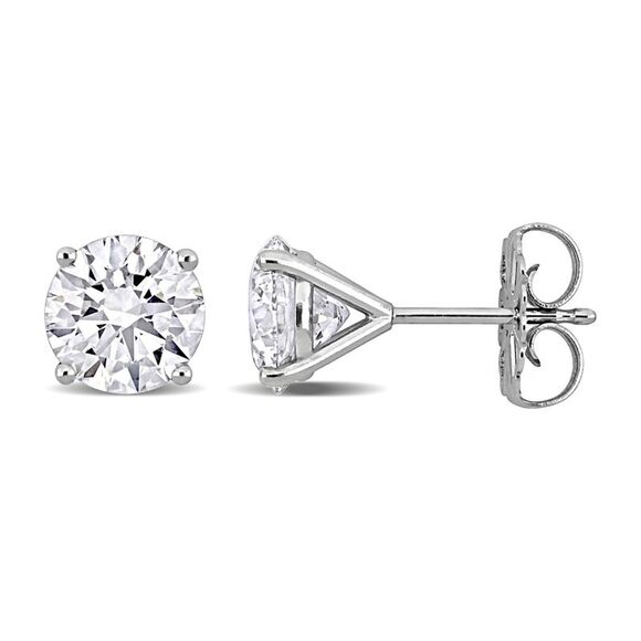 3.00 Carat (ctw VS1-VS2) Lab-Grown Diamond Solitaire Earrings 14K Gold